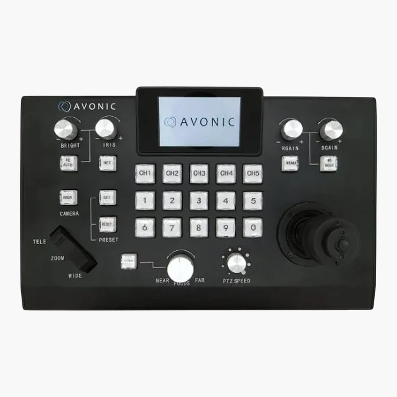 AVONIC CON300 คอนโทรลเลอร์กล้อง PTZ Joystick 3D คุมได้ 50 ตัว