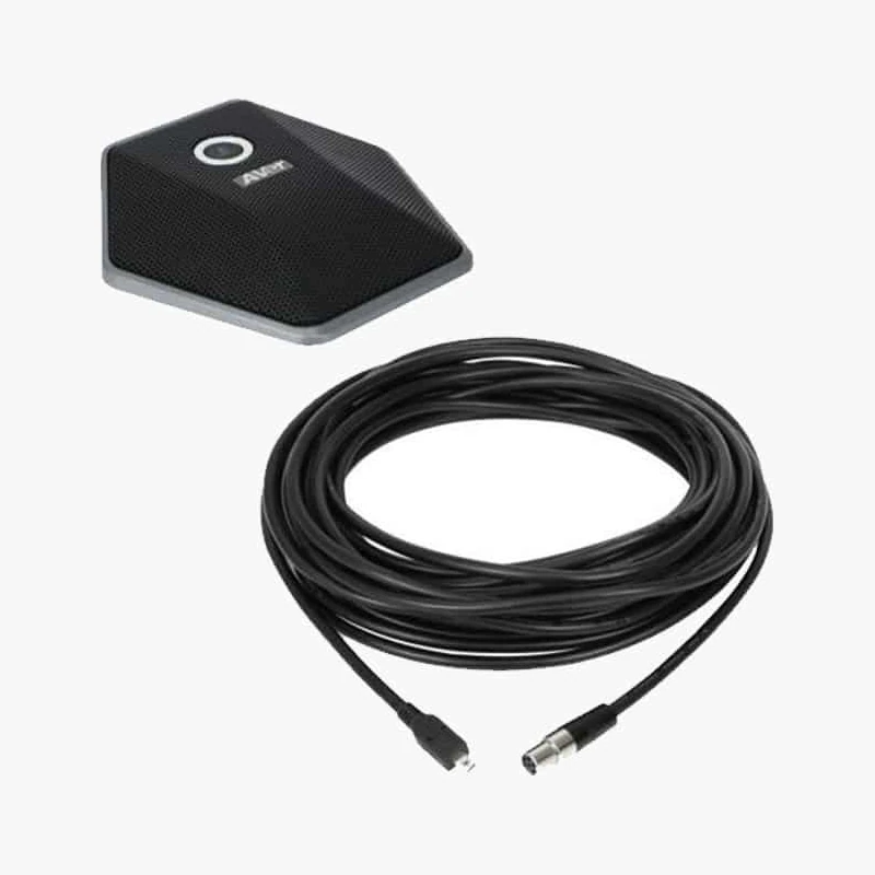 AVer Extension Mic ไมโครโฟนเสริมสำหรับ VB342 และ VB342+ สายยาว 10 เมตร