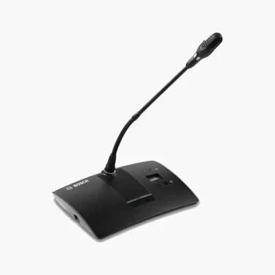 Bosch DCN-DCS ฐานไมค์ประชุมดิจิตอลแบบเลือกช่องเสียงได้ พร้อมลำโพงและช่องต่อไมโครโฟน
