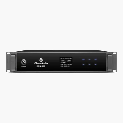 Clean Audio CON-888 เครื่องควบคุมไมค์ประชุม มีจอแสดงผล รองรับการต่อกล้อง
