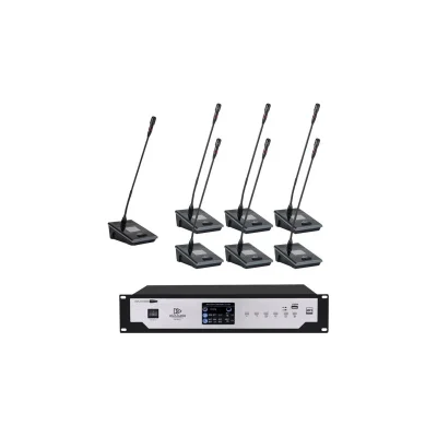 DIVAAUDIO DA-1000CU ชุดไมค์ประชุมแบบมีสาย 7 ท่าน ประธาน 1 ผู้ร่วมประชุม 6