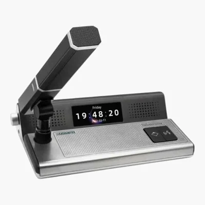 DSPPA D7127Z ไมค์ประธานดิจิทัลระบบ IP Cardioid ป้ายชื่อ 4 นิ้ว