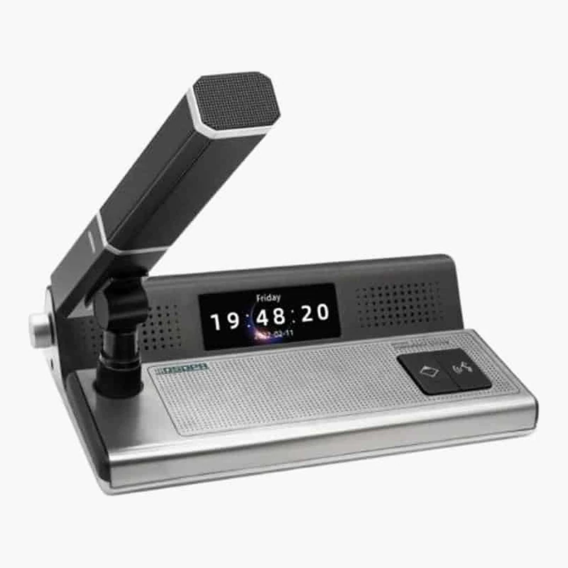 DSPPA D7127Z ไมค์ประธานดิจิทัลระบบ IP Cardioid ป้ายชื่อ 4 นิ้ว