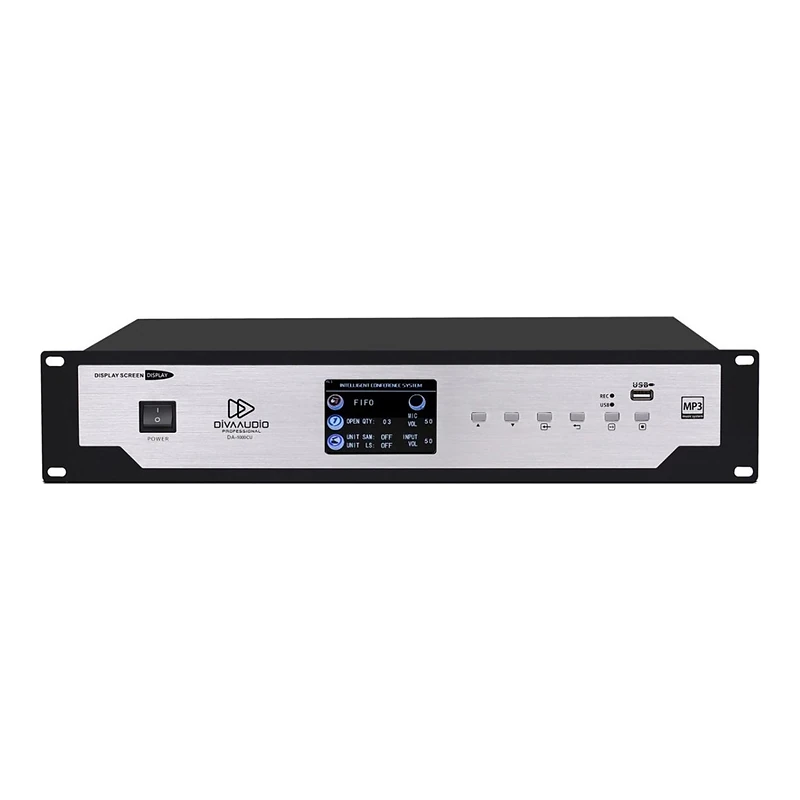 DIVA AUDIO DA-1000CU เครื่องควบคุมไมค์ประชุมดิจิทัลแบบใช้สาย รองรับ 60 ตัว