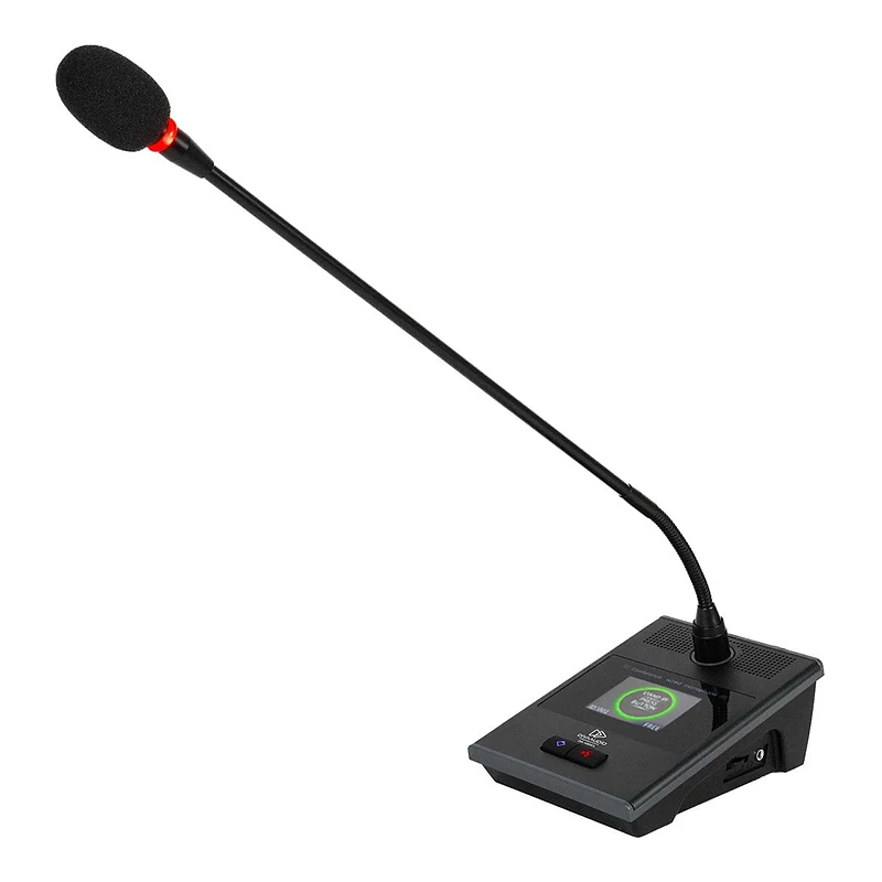 DIVA AUDIO DA-1000DL ไมโครโฟนประชุมดิจิทัลสำหรับผู้ร่วมประชุม ก้านยาว 52 ซม. พร้อมจอ LCD