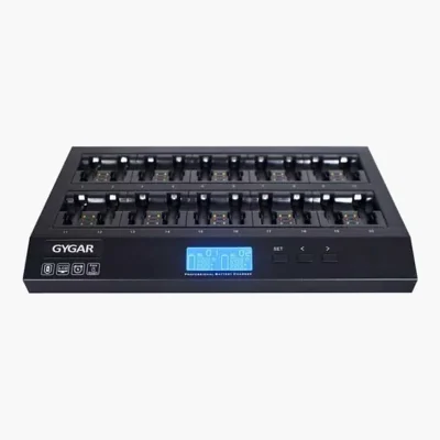 Gygar GW-C520 เครื่องชาร์จแบตเตอรี่ไมค์ไร้สาย 20 ช่อง พร้อมจอ LCD