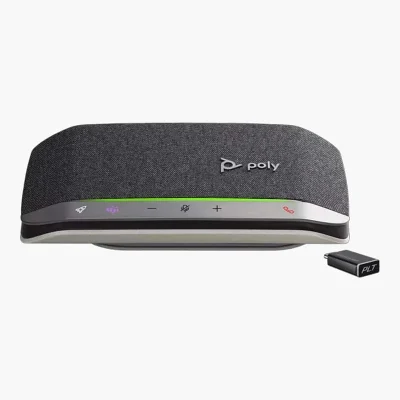 HP Poly Sync 20+ ลำโพงประชุมพกพา USB/Bluetooth พร้อม BT600 แบตเตอรี่ 20 ชั่วโมง