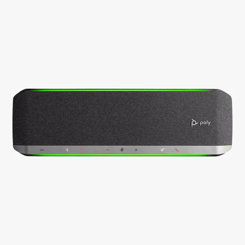 HP Poly Sync 60-M ลำโพงประชุม USB/Bluetooth ขนาดใหญ่ ไมค์คู่ พร้อมปุ่ม Microsoft Teams