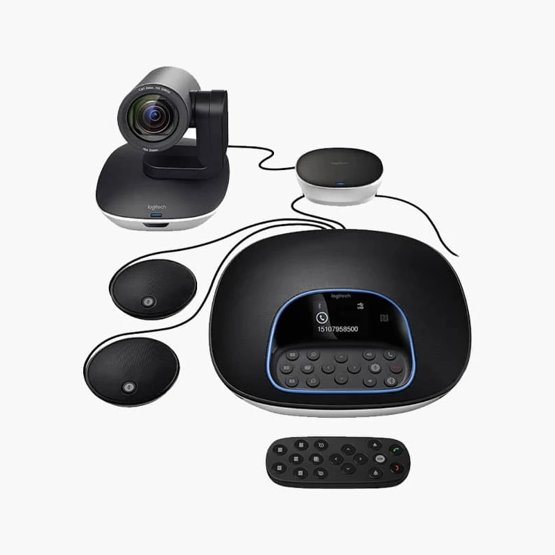 Logitech Group-Mic ชุดกล้อง Full HD พร้อมลำโพงและไมโครโฟน สำหรับห้องประชุมกลางถึงใหญ่