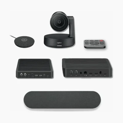 Logitech Rally System ชุดประชุมทางไกลกล้อง PTZ 4K ขยายไมค์ได้สูงสุด 7 ตัว