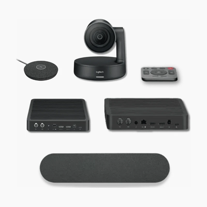 Logitech Rally System ชุดประชุมทางไกลกล้อง PTZ 4K ขยายไมค์ได้สูงสุด 7 ตัว