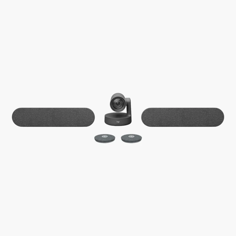 Logitech Rally Plus ชุดประชุมกล้อง PTZ 4K ไมค์ 2 ชุด ลำโพง 2 ตัว สำหรับห้องประชุมใหญ่
