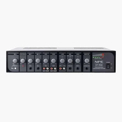 NPE CF-50A เครื่องควบคุมชุดประชุม พร้อมเครื่องขยายเสียง 50 วัตต์