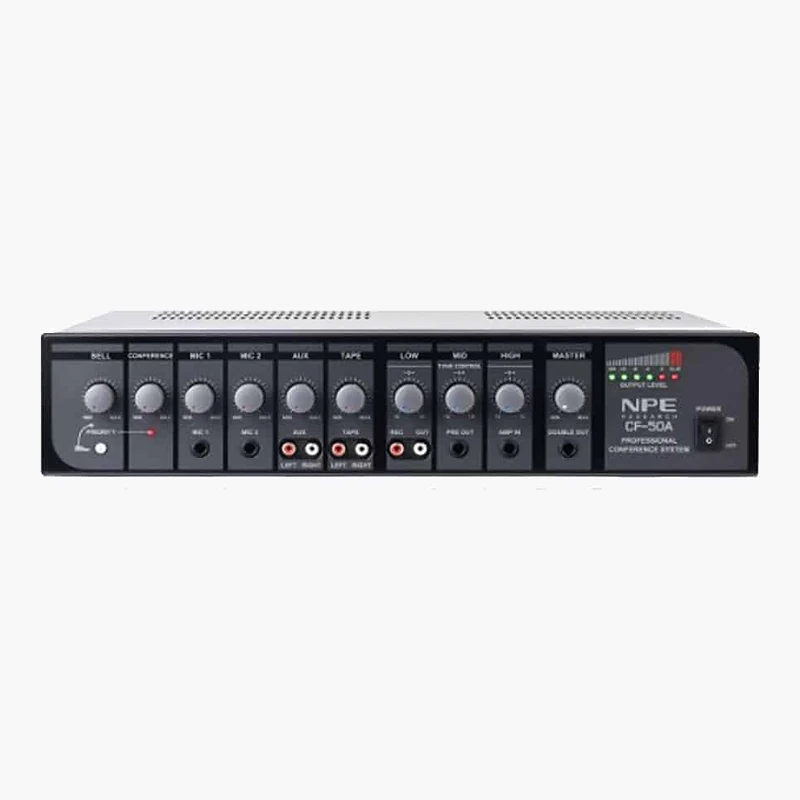 NPE CF-50A เครื่องควบคุมชุดประชุม พร้อมเครื่องขยายเสียง 50 วัตต์