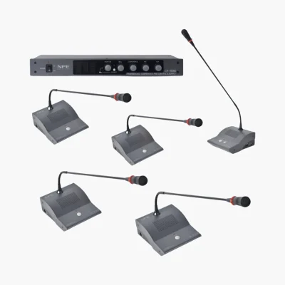NPE CF-50 ชุดไมค์ประชุมแบบมีสาย 5 ท่าน พร้อมเครื่องควบคุม CF-50S