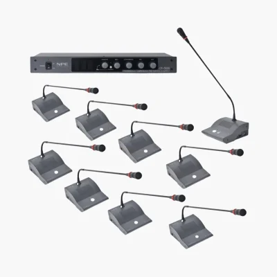 NPE CF-50 ชุดไมค์ประชุม 9 ท่าน พร้อมเครื่องควบคุมกลาง CF-50S