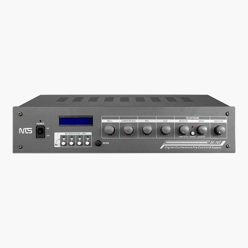 NTS DC-10S ชุดควบคุมไมค์ประชุมดิจิทัล รองรับ 50 ชุด ต่อสายโทรศัพท์ได้