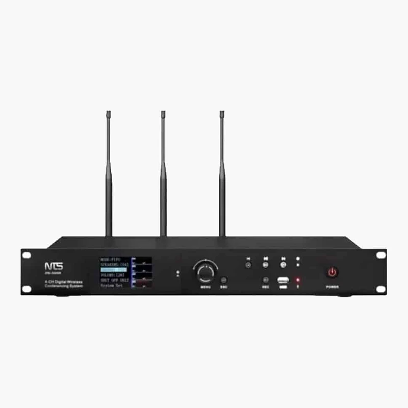 NTS DW-300SR เครื่องควบคุมไมค์ประชุมไร้สาย UHF รองรับ 256 ชุด บันทึกเสียง USB และ Bluetooth