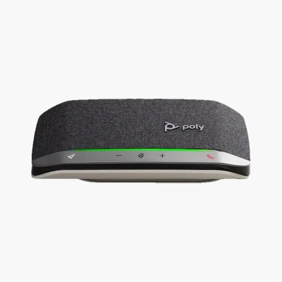 Poly Sync 20+ สปีกเกอร์โฟนพกพา พร้อม USB-A Dongle บลูทูธ 5.1 และ Bass Reflex