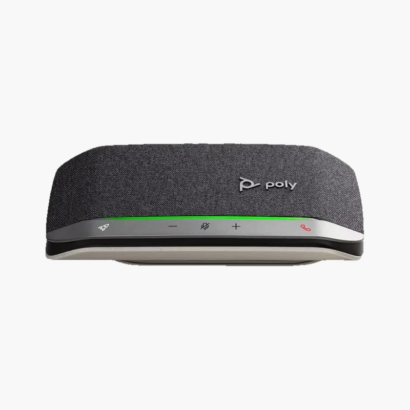 Poly Sync 20+ สปีกเกอร์โฟนพกพา พร้อม USB-A Dongle บลูทูธ 5.1 และ Bass Reflex