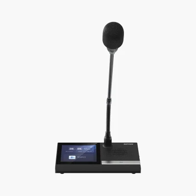 SPON LCM-6013DVW-L ไมค์ผู้ร่วมประชุมดิจิทัลไร้สาย WiFi จอสัมผัส 4 นิ้ว Supercardioid