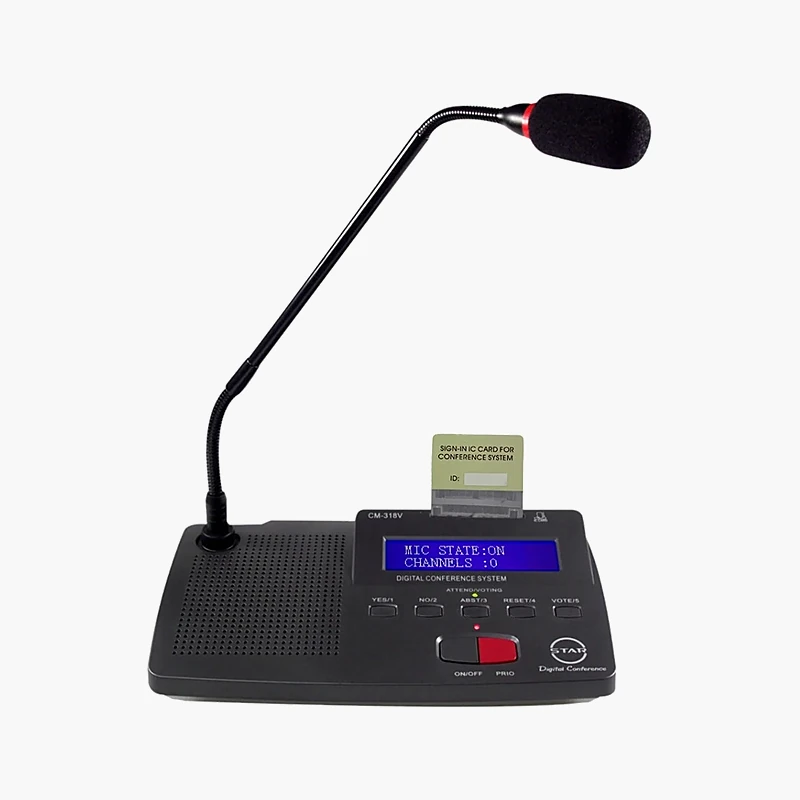 STAR CM-318V ไมค์ประธาน ก้านไมโครโฟนยาว 53 ซม. ใช้กับเครื่องควบคุม MU-318U