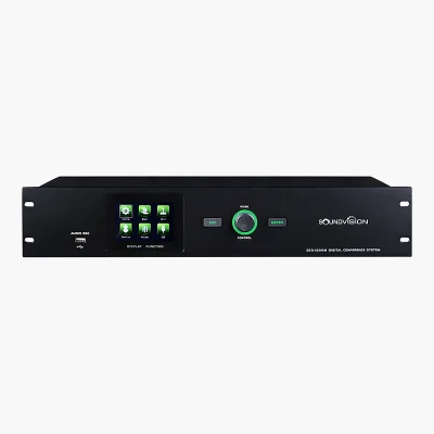 SOUNDVISION DCS-1000M เครื่องควบคุมไมค์ประชุมดิจิทัล ติดตามกล้อง 256 ยูนิต