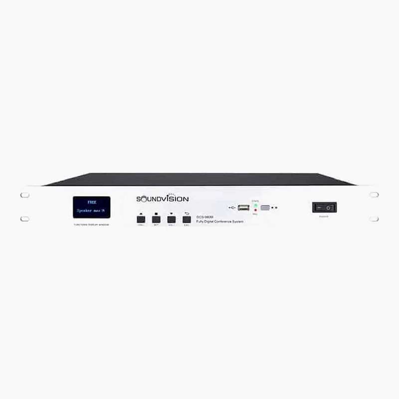 SOUNDVISION DCS-980M เครื่องควบคุมไมค์ประชุมดิจิทัล DAFS บันทึก MP3 7 โหมดไมค์