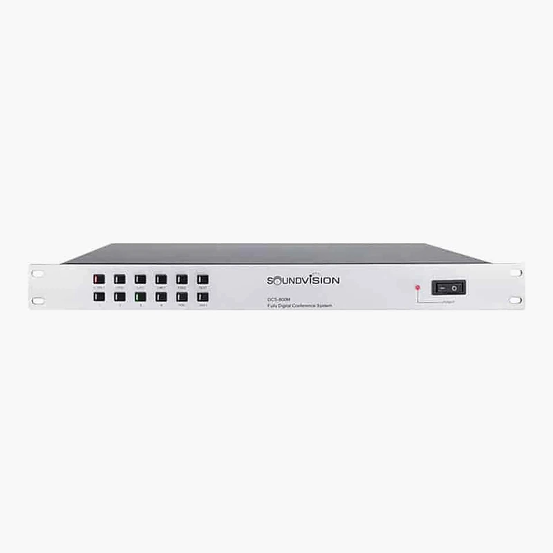 SOUNDVISION DCS-800M เครื่องควบคุมไมค์ประชุมดิจิทัล ต่อได้ 60 ตัว ขยายถึง 5,000 ตัว