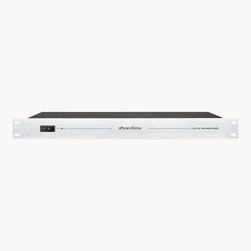 SOUNDVISION DCU-10P เครื่องชาร์จแบตเตอรี่ USB 10 ช่อง สำหรับไมค์ประชุม DCW-9900
