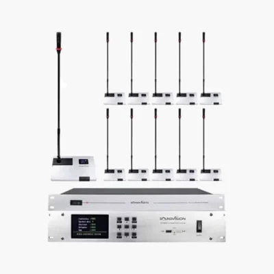 SOUNDVISION DCW-9900 ชุดไมค์ประชุมไร้สาย 11 ท่าน ระบบดิจิทัล 2.4GHz พร้อมเครื่องควบคุม