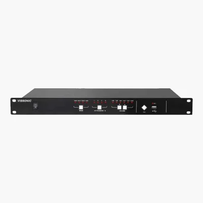 Vissonic VIS-DCP1000-D หน่วยควบคุมระบบประชุมดิจิทัลแบบมีสาย รองรับ CAT5e และบันทึกเสียง