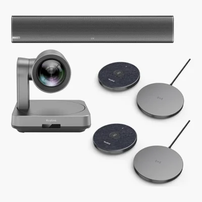 Yealink KIT-UVC84VCM36 ชุดประชุม Conference ต่อไมค์ VCM36-W ได้ 4 ตัว ลำโพง MSpeaker II 4 ตัว