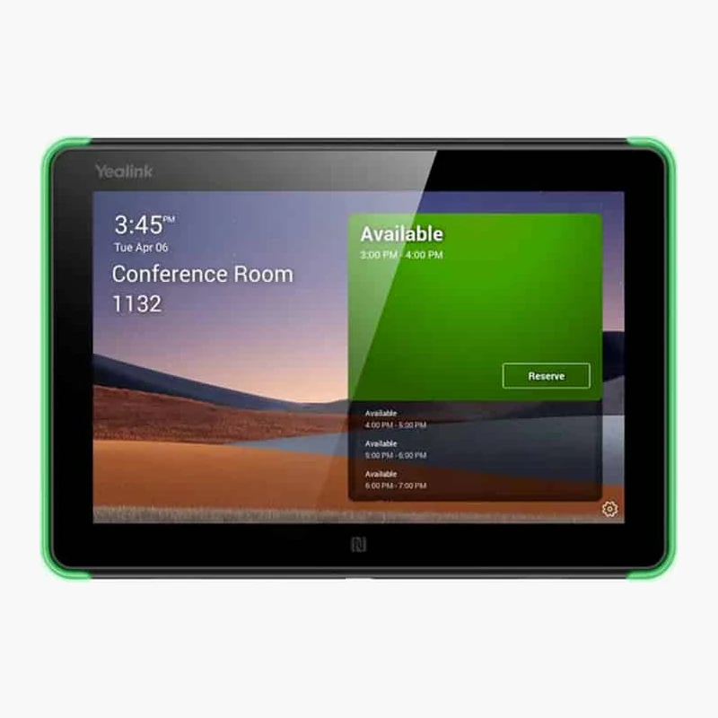 Yealink RoomPanel For Teams จอจองห้องประชุม 8 นิ้ว Android พร้อม LED RGB สำหรับ Microsoft Teams