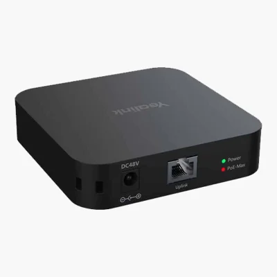 Yealink RCH40 E2 PoE+ Hub 4 พอร์ต สำหรับกล้อง ไมค์ ลำโพง ในห้องประชุมใหญ่